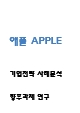 애플 APPLE 기업전략 분석 - 애플 SWOT분석과 기업핵심역량 - 애플 향후과제 연구